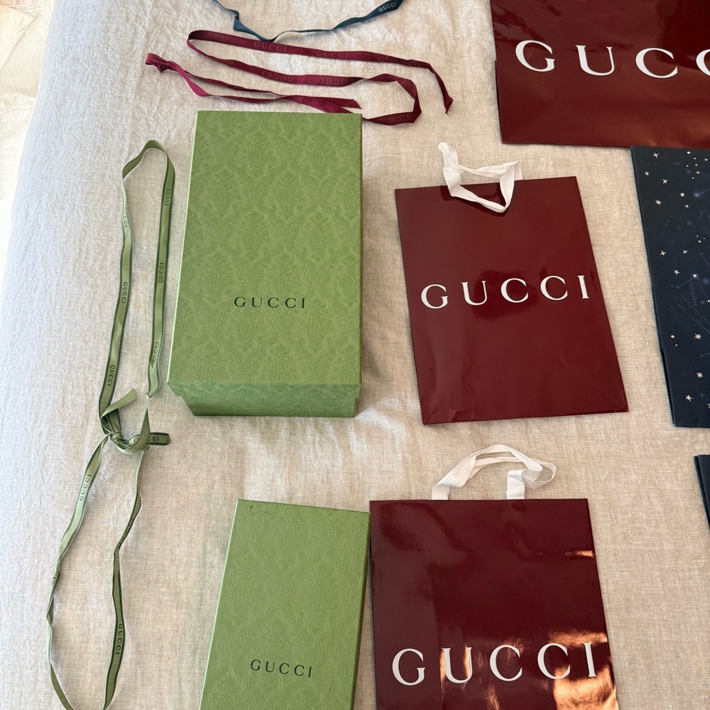 Gucci Empty Bags Boxes Ribbons Authentic Carious Sizes - Picture 2 of 7